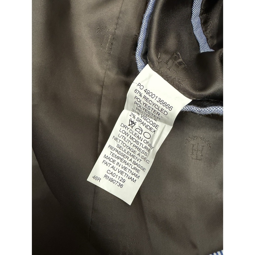 Tommy Hilfiger Sports Coat Jacket Trim Fit Size 46R Brown Tan - Picture 6 of 8